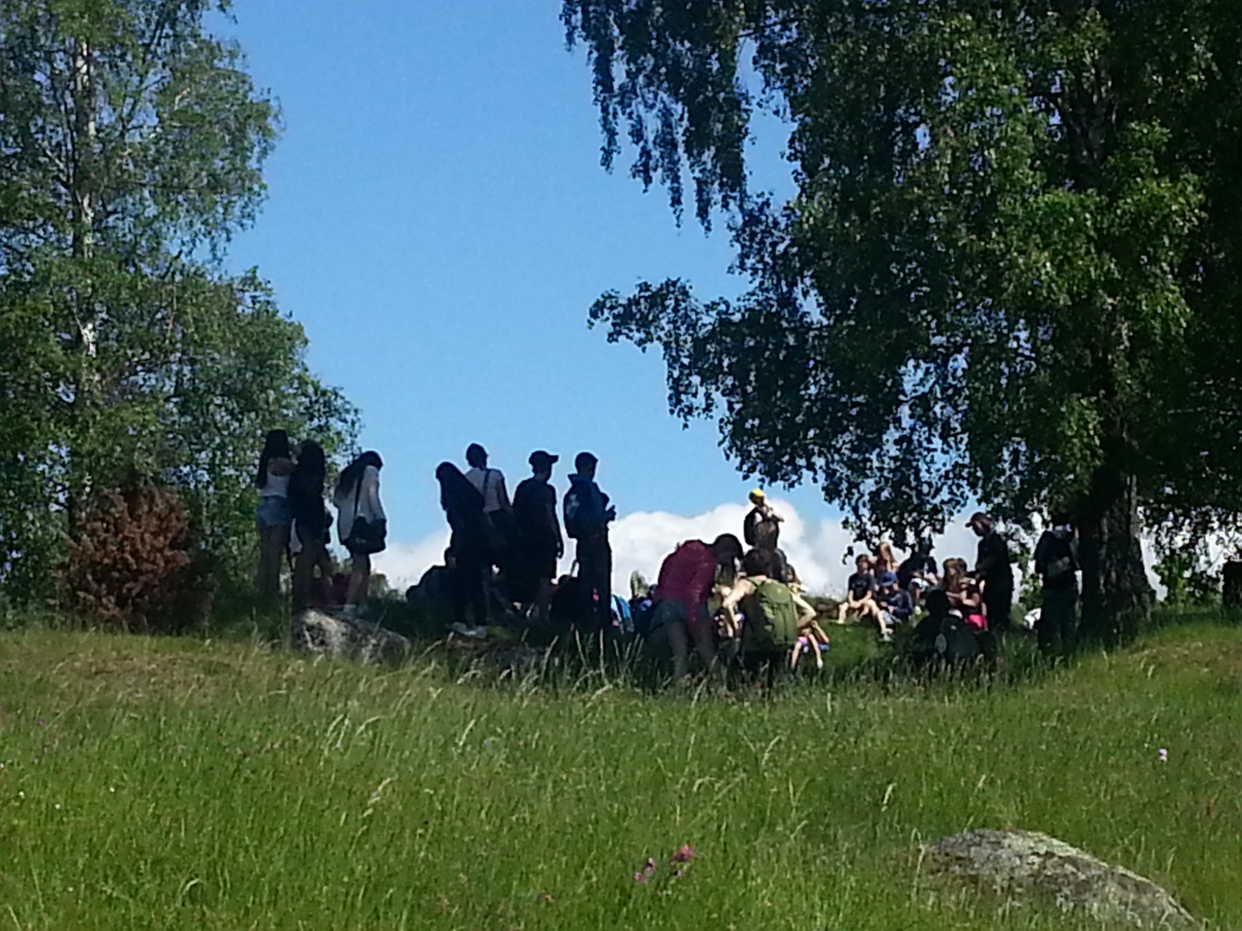 Skolklass på besök