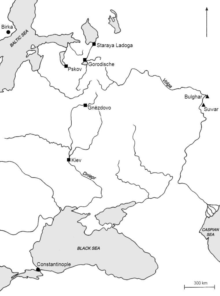 Tecknad karta över Östeuropa.