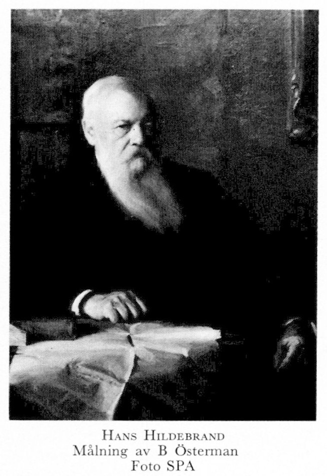 Svartvitt foto av man med långt vitt skägg