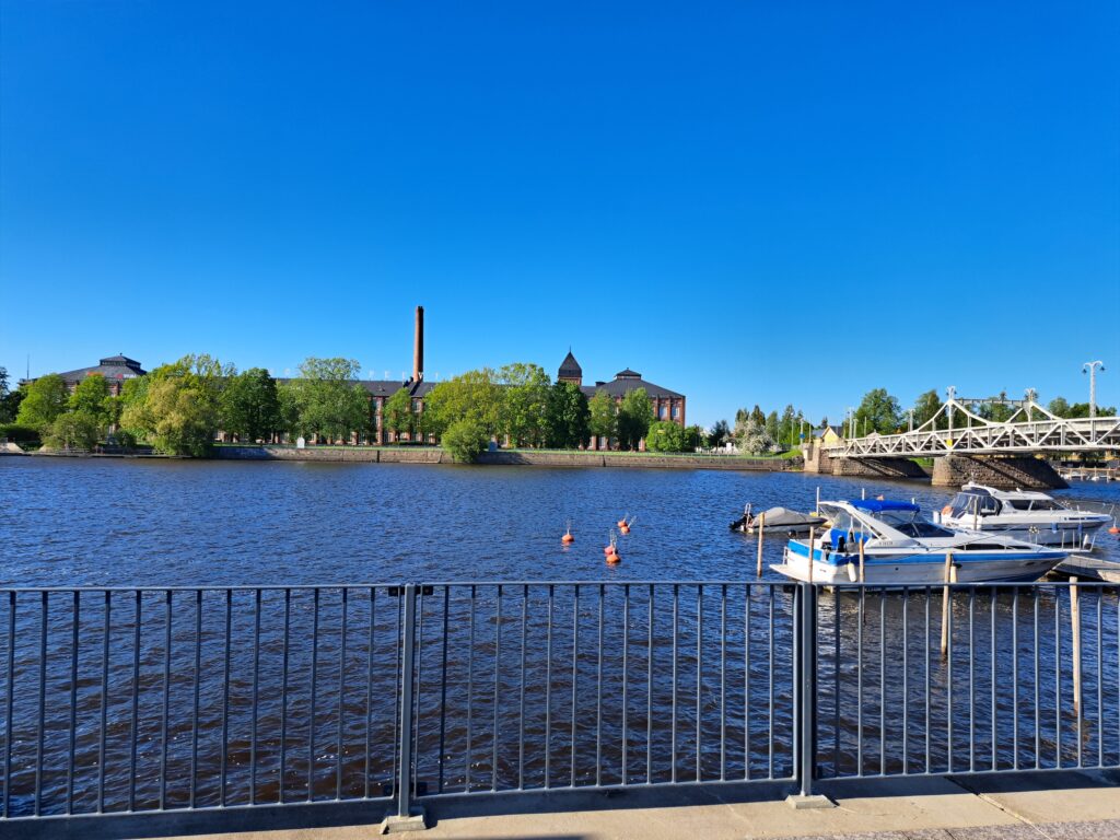 Bild som visar Kumo älv i Björneborg.